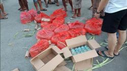 Razia di Pelabuhan Tahuna, Polisi Temukan 213 Liter Cap Tikus dan 100 Kg Sianida