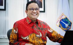Anies Pakai Batik Merah Bermotif Kerbau di Perayaan Cap Go Meh, Netizen: Saya Kira Banteng