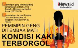 Infografis Gembong Kriminal Ditembak Mati dengan Kaki Terborgol