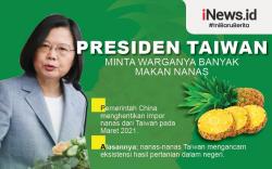 Presiden Taiwan Suruh Rakyat Makan Nanas Lebih Banyak Lagi