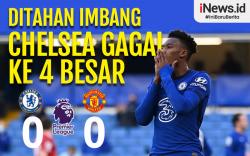 Infografis Chelsea Gagal Tembus 4 Besar usai Ditahan MU