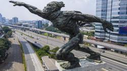Awal Pandemi Jakarta Sepi Seperti Tak Berpenghuni