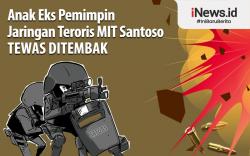 Infografis Anak Eks Pemimpin Jaringan Teroris MIT Santoso Tewas Ditembak