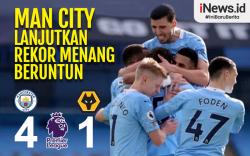 Infografis Man City Lanjutkan Rekor 21 Kemenangan Beruntun