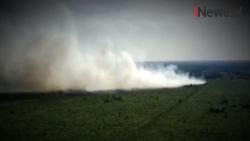 Video Kebakaran Lahan Gambut di Kotawaringin Barat Kalteng dan Bengkalis Riau