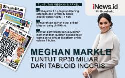 Infografis Meghan Markle Tuntut Ganti Rugi Rp30 Miliar ke Tabloid Inggris