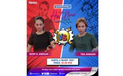 Turnamen Biliar Hot Nine: Dua Jagoan Jabar Nony dan Tisa Berlaga di Perempat Final 