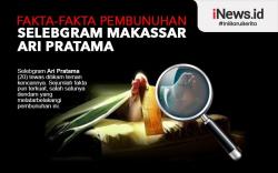 Infografis Fakta-Fakta Pembunuhan Selebgram Makassar Ari Pratama
