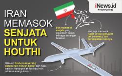 Infografis Iran Memasok Senjata Houthi untuk Serang Fasilitas Minyak Arab Saudi