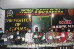 Satgas Pamtas Yonif 642/Kapuas Temukan 42,9 kg Sabu di Jalur Perbatasan RI-Malaysia