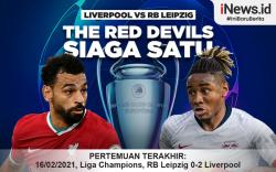 Infografis Liverpool Vs RB Leipzig: The Reds Siaga Satu