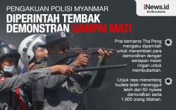 Infografis Polisi Myanmar Diperintah untuk Menembak Mati Demonstran