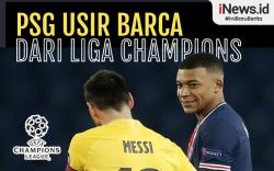 Infografis PSG Usir Barcelona dari Liga Champions