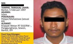 Polda DIY Tetapkan Rio Sebagai DPO Kasus Pembacokan