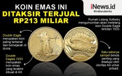 Infografis Sekeping Koin Emas Ditaksir Terjual Rp213 Miliar