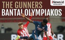 Infografis Arsenal Bantai Olympiakos