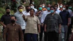 Foto-Foto Pertemuan Airlangga dan Prabowo di Hambalang, Bahas Olimpiade hingga Food Estate