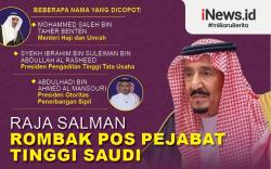 Infografis Raja Salman Rombak Pejabat Tinggi Saudi termasuk Copot Menteri Haji