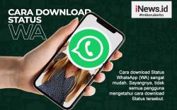 Infografis Cara Download Status WA