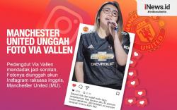 Infografis, Ada Via Vallen di Instagram Manchester United