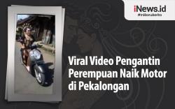 Infografis Viral Video Pengantin Perempuan Naik Motor di Pekalongan