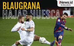 Infografis Rekor Lionel Messi Warnai Kemenangan Telak Barcelona atas Huesca