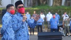 Bupati Minut Mengaku Bangga Bisa Pakai Seragam Korpri, Ini yang Disampaikan
