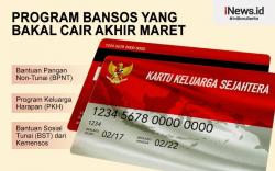 Infografis 3 Program Bansos Cair Akhir Maret
