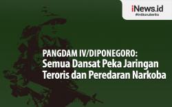 Infografis Pangdam IV/Diponegoro: Semua Dansat Peka Jaringan Teroris dan Peredaran Narkoba
