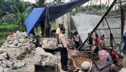 Bendungan di Cibanteng Cianjur Jebol, 2 Rumah dan 8 Ha Sawah Rusak 