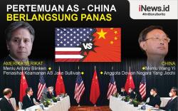 Infografis Saling Tuding dalam Pertemuan Pejabat Tinggi AS dan China 