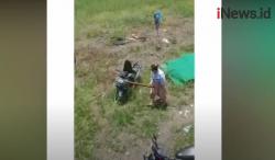 Video Viral Perempuan Mengamuk dan Rusak Motor Kekasih Pakai Balok Kayu
