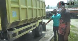Video Istri Tewas Terlindas Truk yang Ditumpangi Suami di Padang