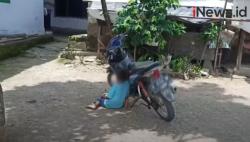 Video Bocah di Cilegon Gemar Hirup Aroma Bensin Motor