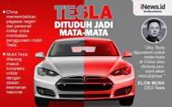 Infografis China Curiga Tesla Jadi Mata-Mata