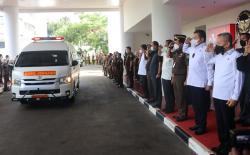 Jaksa Agung Pimpin Upacara Penghormatan Terakhir Jenazah Basrief Arief