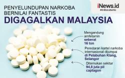 Infografis Malaysia Gagalkan Penyelundupan Narkoba Bernilai Fantastis