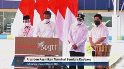 Resmikan Bandara Kuabang, Jokowi Minta Ada Penerbangan Reguler 2 Kali Seminggu