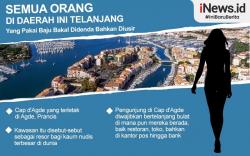 Infografis Mengintip Kota Telanjang di Prancis