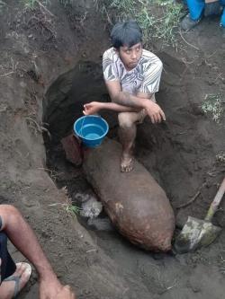 Tim Jibom Polda Malut Akan Ledakkan Bom Jumbo Sisa Perang Dunia II di Hutan Halmahera