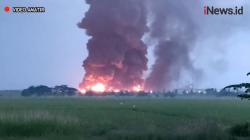 Kilang Balongan Indramayu Terbakar dan Meledak, 1 Orang Meninggal<