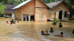 Permukiman Warga Desa Teupin Peuraho Aceh Terendam Banjir