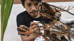 Bonsai Pohon Kelapa Berbentuk Ayam hingga Naga Dijual Rp500.000