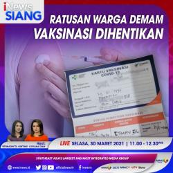 Ratusan Warga Demam, Vaksinasi Dihentikan: Saksikan Selengkapnya di iNews Siang Selasa Pukul 11.00 WIB