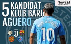 Infografis 5 Kandidat Klub Baru Sergio Aguero 