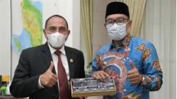 Gubernur Ridwan Kamil Bertemu Gubernur Edi Rahmayadi<