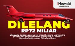 Infografis Limousin Berbentuk Jet Pribadi Dilelang Rp72 Miliar