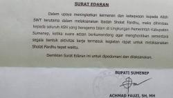 Viral Surat Edaran Bupati Sumenep Minta ASN Salat Tepat Waktu, Aktivitas Harus Disetop saat Azan