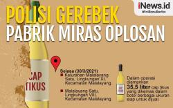 Polisi Gerebek Pabrik Miras Cap Tikus Ilegal di Manado