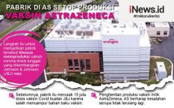 Infografis Pabrik di AS Setop Produksi Vaksin Covid AstraZeneca<